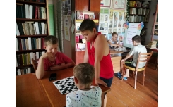 Шахматно - шашечный турнир во Фрунзенской библиотеке.